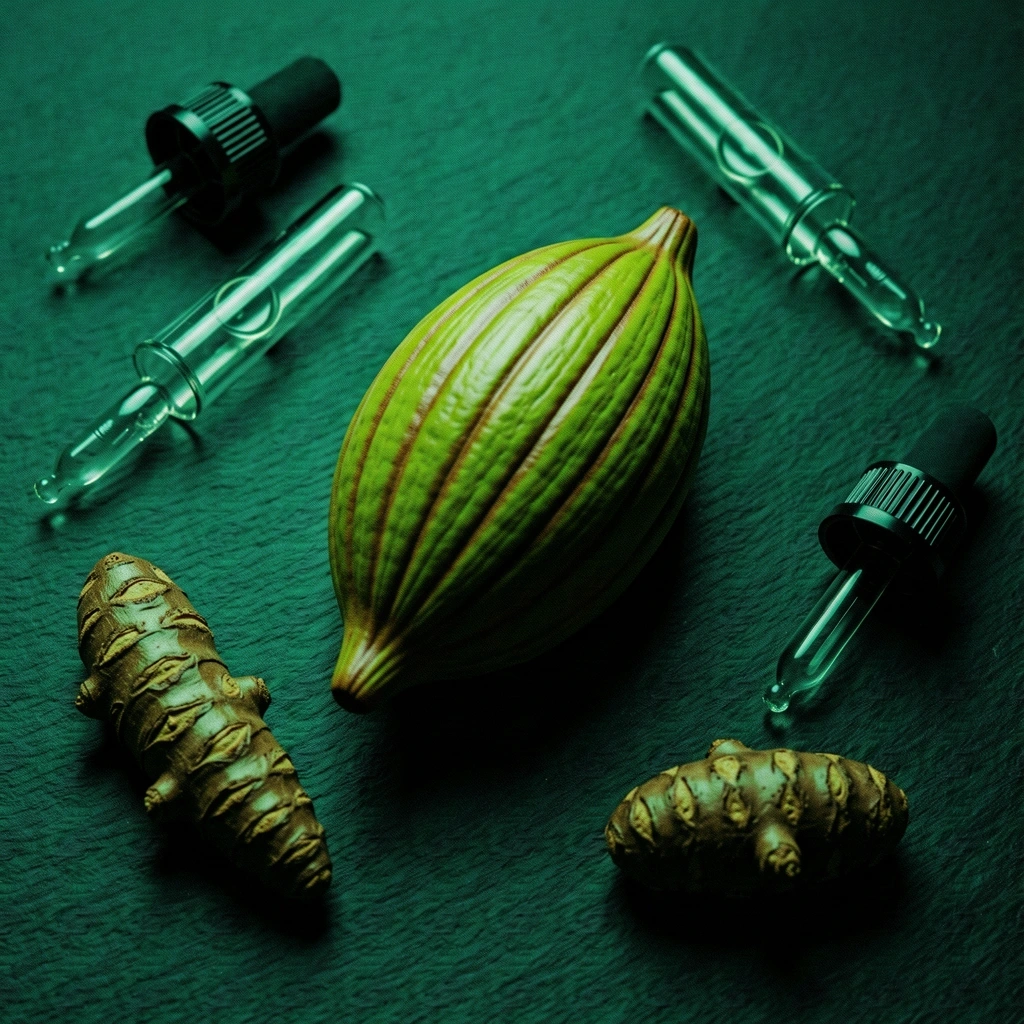 Botanical technical schematic